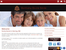 Tablet Screenshot of dentistrydivinesmile.com